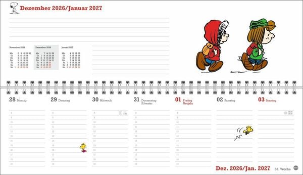 Produktbild: Peanuts Wochenquerplaner 2027