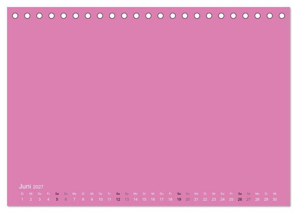 Produktbild: Bastelkalender - Pink (Tischkalender 2027 DIN A5 quer), CALVENDO Monatskalender