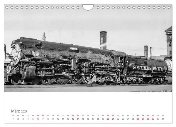 Produktbild: US-Dampflokomotiven (Wandkalender 2027 DIN A4 quer), CALVENDO Monatskalender
