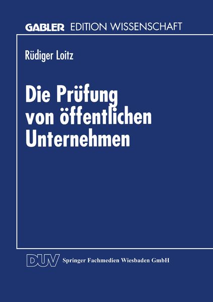 Produktbild: Die Pr&uuml;fung von &ouml;ffentlichen Unternehmen