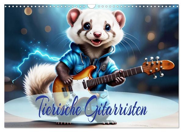 Produktbild: Tierische Gitarristen (Wandkalender 2026 DIN A3 quer), CALVENDO Monatskalender