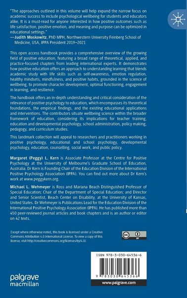 Produktbild: The Palgrave Handbook of Positive Education