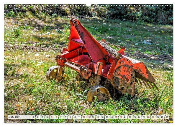 Produktbild: Landmaschinen im Dornr&ouml;schenschlaf (hochwertiger Premium Wandkalender 2027 DIN A2 quer), Kunstdruck in Hochglanz
