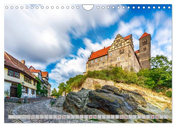 Produktbild: Quedlinburg - 1000 Jahre Geschichte im Harz (Wandkalender 2026 DIN A4 quer), CALVENDO Monatskalender