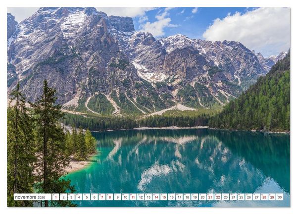 Produktbild: Sites incontournables au Tyrol du Sud (Calendrier mural 2026 DIN A3 vertical), CALVENDO calendrier mensuel