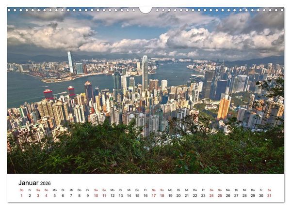 Produktbild: Megacity Hong Kong (Wandkalender 2026 DIN A3 quer), CALVENDO Monatskalender