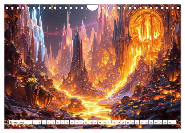 Produktbild: Welten aus Licht (Wandkalender 2026 DIN A4 quer), CALVENDO Monatskalender