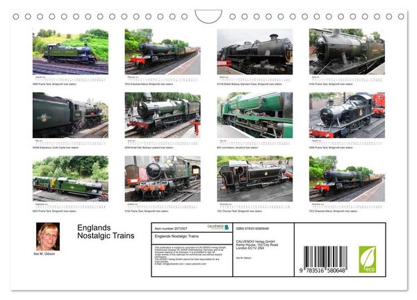 Produktbild: Englands Nostalgic Trains (Wall Calendar 2026 DIN A4 landscape), CALVENDO 12 Month Wall Calendar