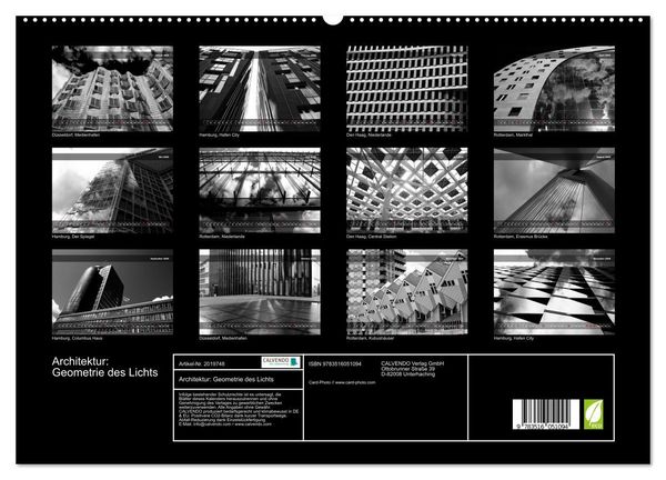 Produktbild: Architektur: Geometrie des Lichts (hochwertiger Premium Wandkalender 2026 DIN A2 quer), Kunstdruck in Hochglanz