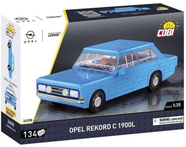 COBI Youngtimer 24598 - Opel Rekord C 1900 L, Bausatz, 1:35, 134 Bauteile