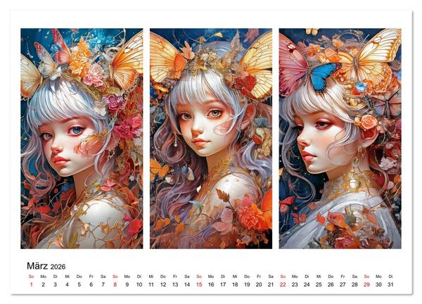 Produktbild: Dreiklang der K&ouml;pfe (Wandkalender 2026 DIN A3 quer), CALVENDO Monatskalender