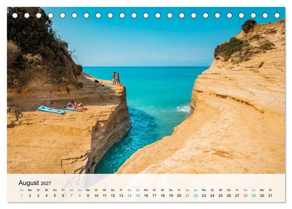 Produktbild: Insel Korfu - Trauminsel im Ionischen Meer (Tischkalender 2027 DIN A5 quer), CALVENDO Monatskalender