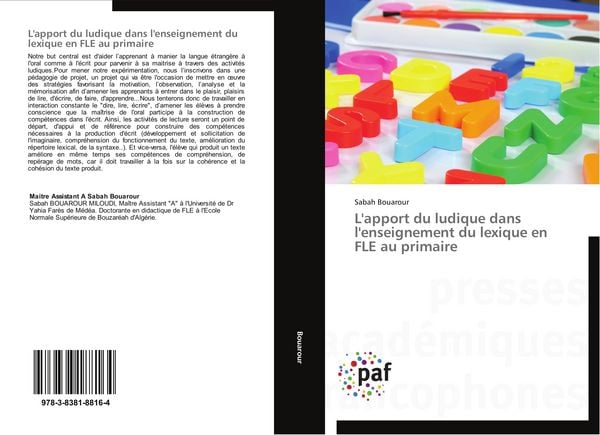 Produktbild: L'apport du ludique dans l'enseignement du lexique en FLE au primaire