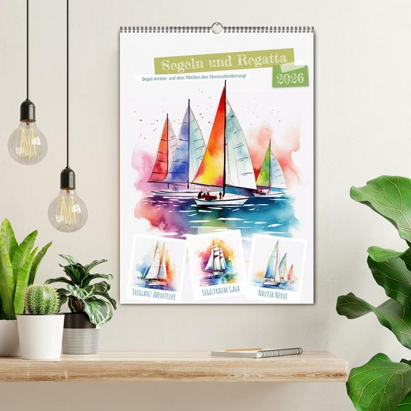 Produktbild: Segeln und Regatta (Wandkalender 2026 DIN A2 hoch), CALVENDO Monatskalender