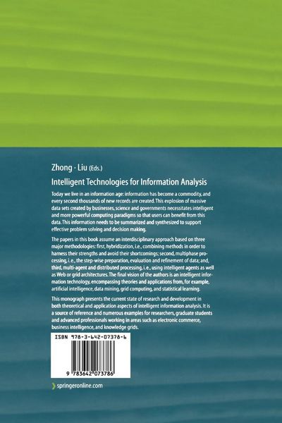 Produktbild: Intelligent Technologies for Information Analysis