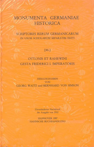 Produktbild: Ottonis et Rahewini Gesta Friderici I. imperatoris