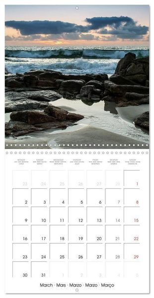 Produktbild: Bretagne Paysages c&ocirc;tiers (Calendrier mural carr&eacute; 2026 30x30 cm) Calendrier double avec une page pour vos prises de notes