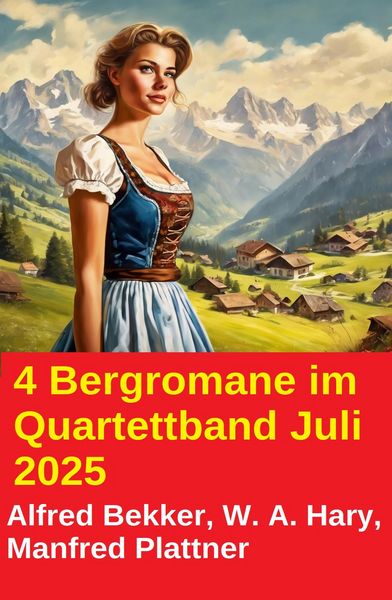 Produktbild: 4 Bergromane im Quartettband Juli 2025