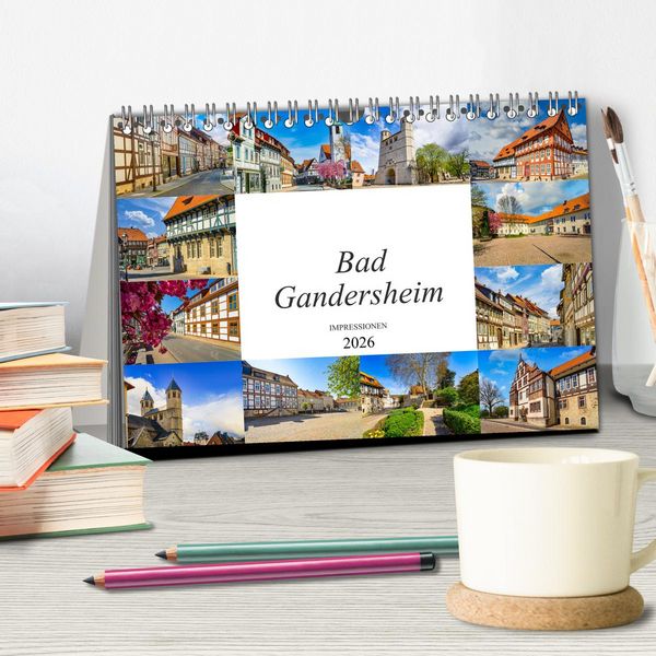 Produktbild: Bad Gandersheim Impressionen (Tischkalender 2026 DIN A5 quer), CALVENDO Monatskalender