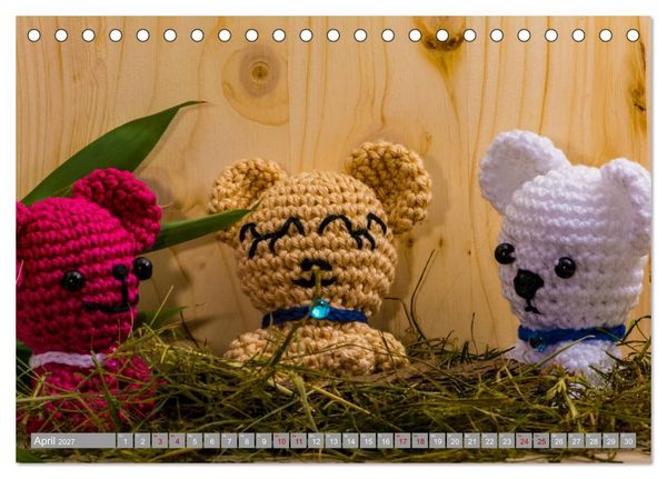 Produktbild: Amigurumi - Die geh&auml;kelte Welt (Tischkalender 2027 DIN A5 quer), CALVENDO Monatskalender