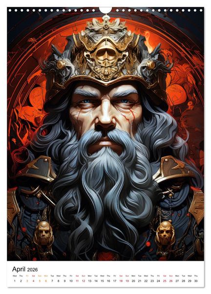 Produktbild: Medieval Legends (Wall Calendar 2026 DIN A3 portrait), CALVENDO 12 Month Wall Calendar