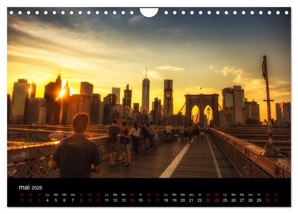 Produktbild: Balade New-Yorkaise, Manhattan (Calendrier mural 2026 DIN A4 vertical), CALVENDO calendrier mensuel