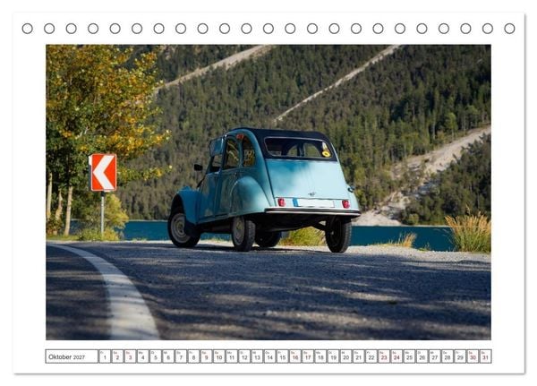 Produktbild: 2CV Pauline (Tischkalender 2027 DIN A5 quer), CALVENDO Monatskalender