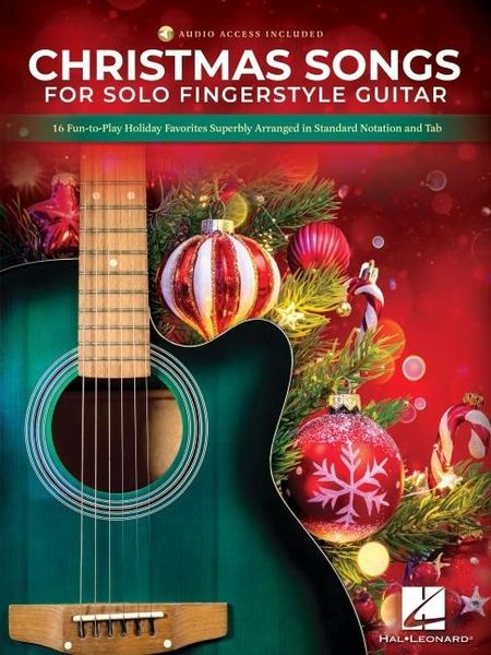 Produktbild: Christmas Songs for Solo Fingerstyle Guitar: 16 Fun-To-Play Holiday Favorites Superbly Arranged in Standard Notation and Tab