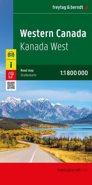 Produktbild: freytag & berndt Stra&szlig;enkarte Kanada West 1:1,8 Mio.