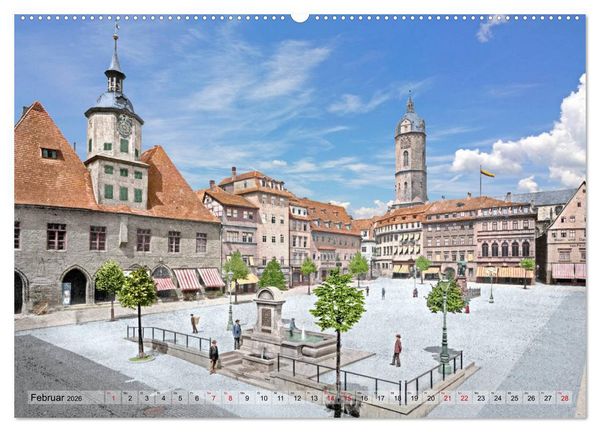 Produktbild: Th&uuml;ringen um das Jahr 1900 &ndash; Fotos neu restauriert und detailcoloriert. (Wandkalender 2026 DIN A2 quer), CALVENDO Monatskalender