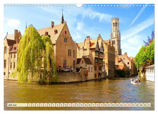 Produktbild: Sch&ouml;nste St&auml;dte in Belgien (Wandkalender 2026 DIN A3 quer), CALVENDO Monatskalender