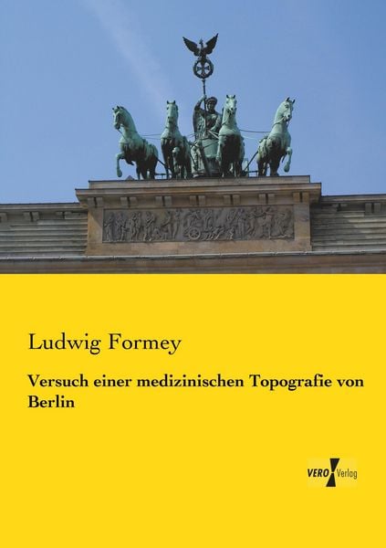 Produktbild: Versuch einer medizinischen Topografie von Berlin