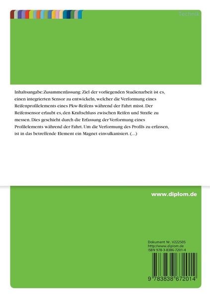 Produktbild: Integrierter Entwurf von Sensorenelementen mit analoger Signalverarbeitung f&uuml;r Kraftschlussmessungen an PKW-Reifen
