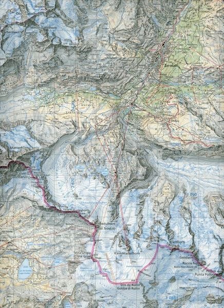 Produktbild: Swisstopo 1 : 50 000 Matterhorn Mischabel