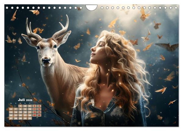 Produktbild: M&auml;rchenhafte Fabelfrauen (Wandkalender 2026 DIN A4 quer), CALVENDO Monatskalender