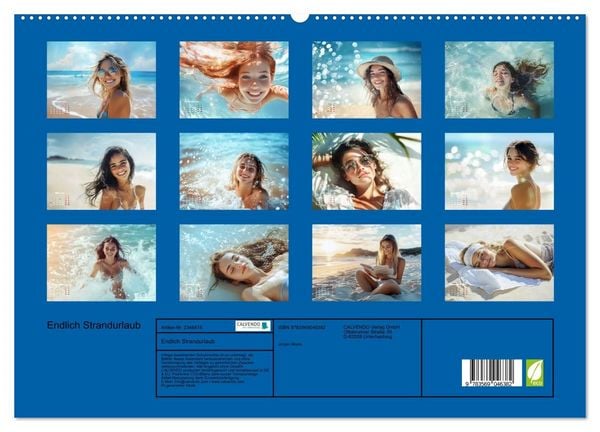 Produktbild: Endlich Strandurlaub (hochwertiger Premium Wandkalender 2027 DIN A2 quer), Kunstdruck in Hochglanz