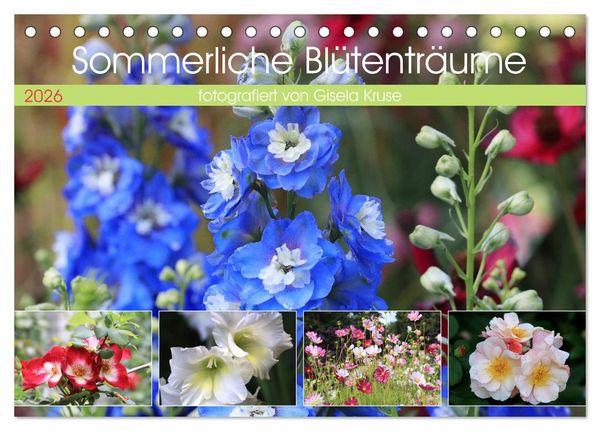 Produktbild: Sommerliche Bl&uuml;tentr&auml;ume (Tischkalender 2026 DIN A5 quer), CALVENDO Monatskalender