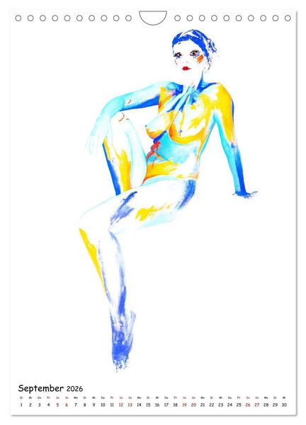Produktbild: MEL Bodypainting von fru.ch (Wandkalender 2026 DIN A4 hoch), CALVENDO Monatskalender