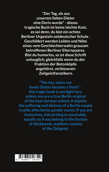 Produktbild: Der Tag, als aus unserem lieben Dieter eine Doris wurde The day, when our lovely Dieter became a Doris
