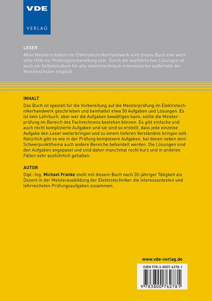 Produktbild: Meisterpr&uuml;fung Elektrotechnik