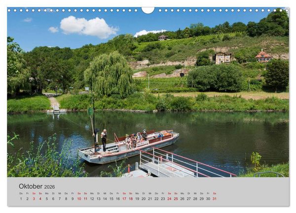 Produktbild: Die Saale Von Franken zur Elbe (Wandkalender 2026 DIN A3 quer), CALVENDO Monatskalender