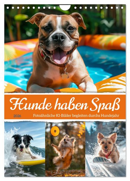 Produktbild: Hunde haben Spa&szlig; (Wandkalender 2026 DIN A4 hoch), CALVENDO Monatskalender