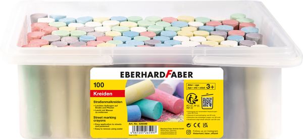 Produktbild: Eberhard Faber 526599 - Stra&szlig;enmalkreide, 100er Eimer