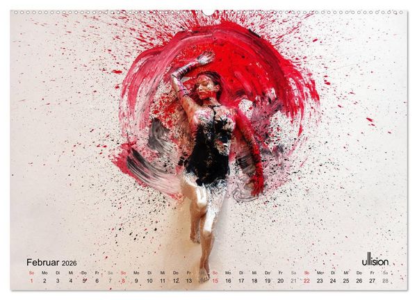 Produktbild: FARBSPIELE - Akt im Feuerwerk der Farben (Wandkalender 2026 DIN A2 quer), CALVENDO Monatskalender