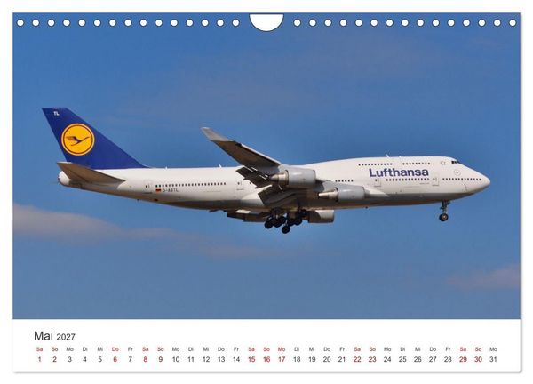 Produktbild: Flugzeugimpressionen auf dem Flughafen (Wandkalender 2027 DIN A4 quer), CALVENDO Monatskalender