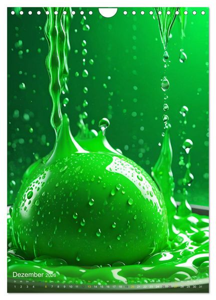 Produktbild: Splish! Splash! DROP ART (Wandkalender 2026 DIN A4 hoch), CALVENDO Monatskalender