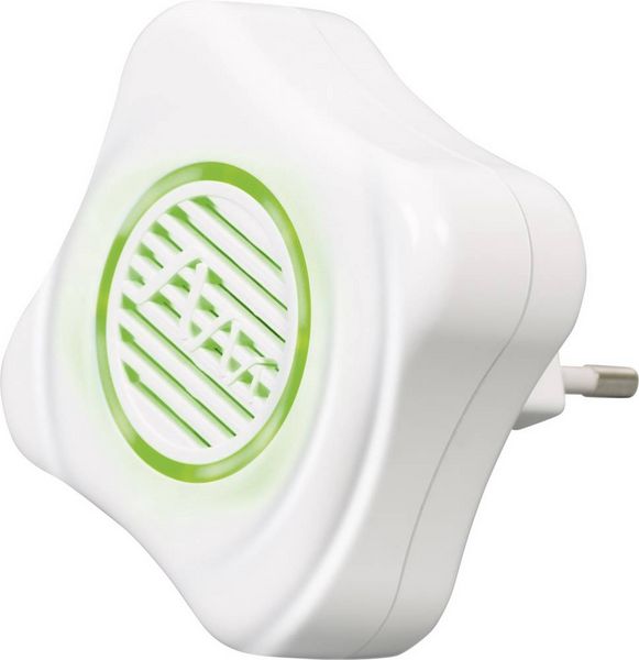 Produktbild: Gardigo Ultraschall M&uuml;ckenvertreiber LED 66993 Insektenvertreiber Ultraschall (B x H x T) 65 x 65 x 68 mm Wei&szlig; 1 St.