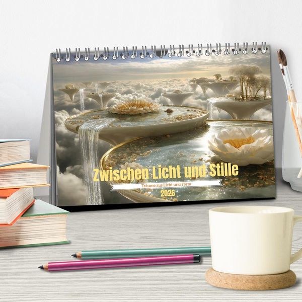 Produktbild: Zwischen Licht und Stille - Tr&auml;ume aus Licht und Form (Tischkalender 2026 DIN A5 quer), CALVENDO Monatskalender