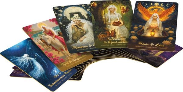 Produktbild: Earth Guardians - Das Orakel der Krafttiere und Pflanzenseelen - 46 farbige Karten, 172-seitiges farbiges Booklet