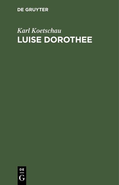 Produktbild: Luise Dorothee